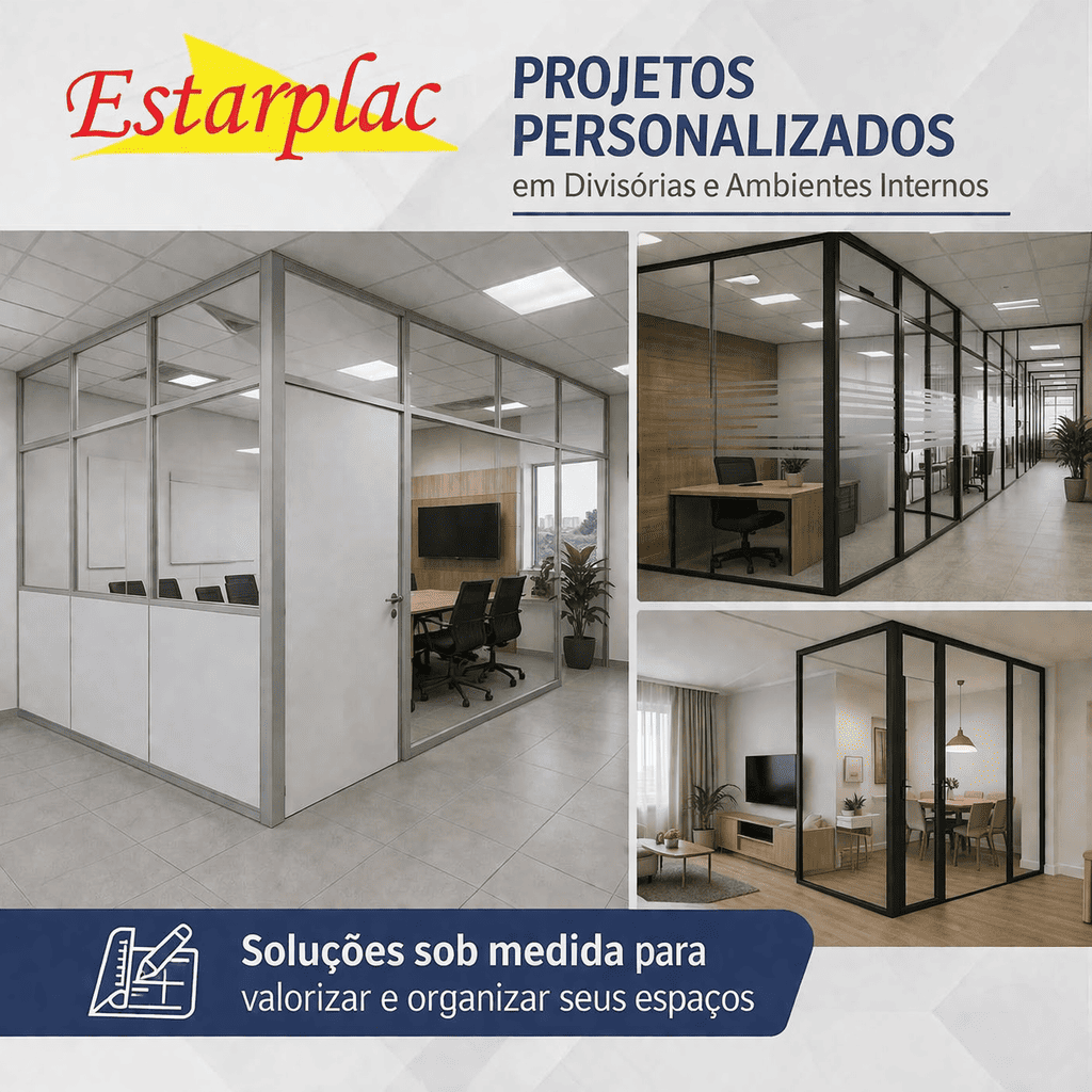 Forro PVC Divisórias Box Vidros Persianas